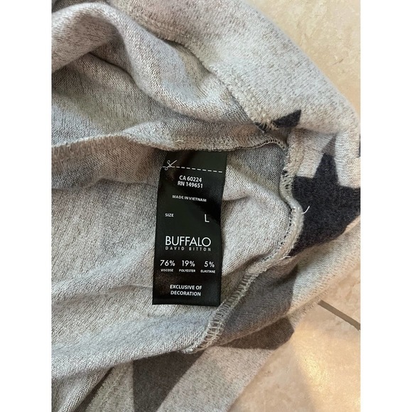 NWT Buffalo David Bitton soft sweatshirt sz Large - Picture 6 of 7